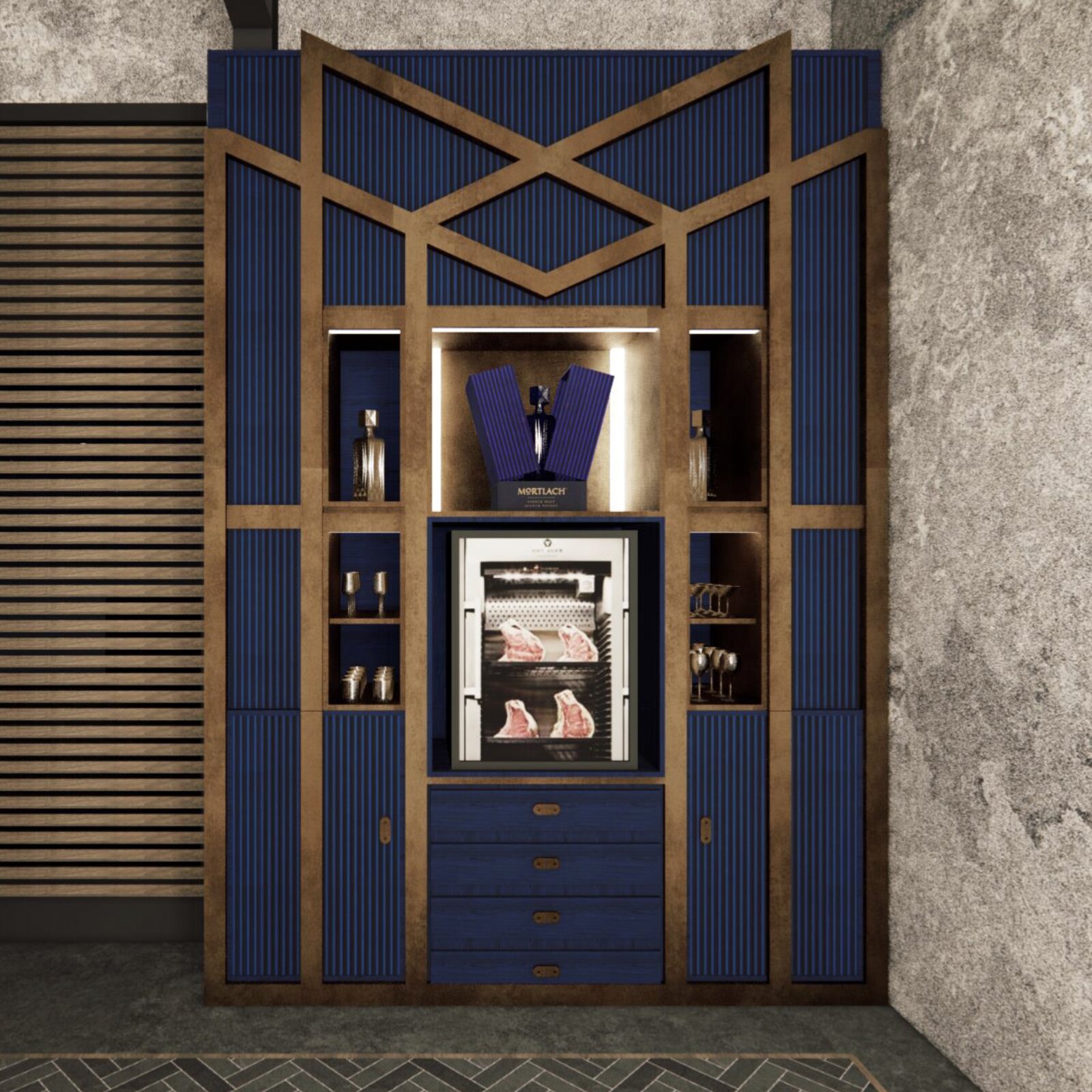 The Mortlach Room — interior detail.