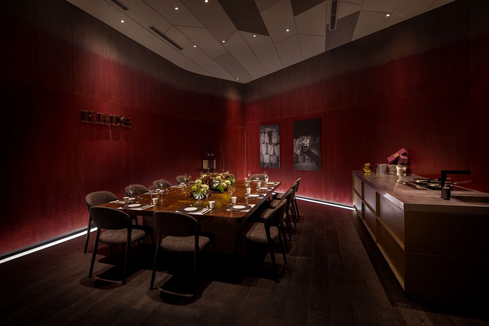 Krug Chef's Table — table setting.